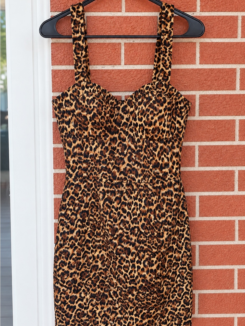 Zara Leopard Print Bustier Mini Dress | Size M | | Like New